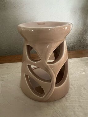 NEW tan ceramic Candle Wax Melt Warmer